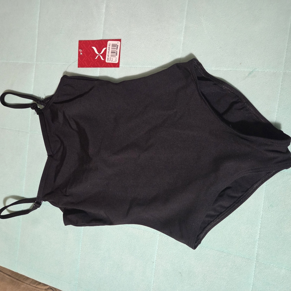 Capezio Child Large Black Leotard Adjustable Straps